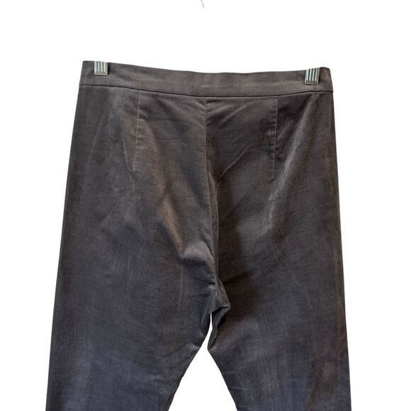 Banana Republic Gray Dark Charcoal DEVON LEGGING FIT STRETCH VELVET ANKLE PANT - Picture 6 of 9